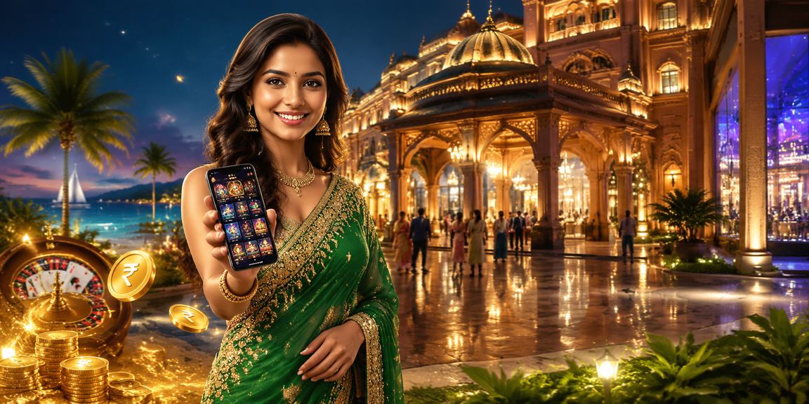Indian woman playing rummy on mobile gambling app on sofa